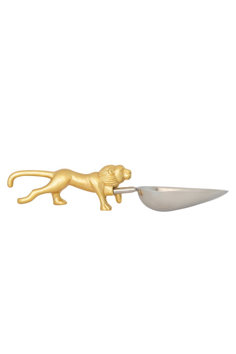 Scoop with Lion Shaped Handle, Main, color, Gold