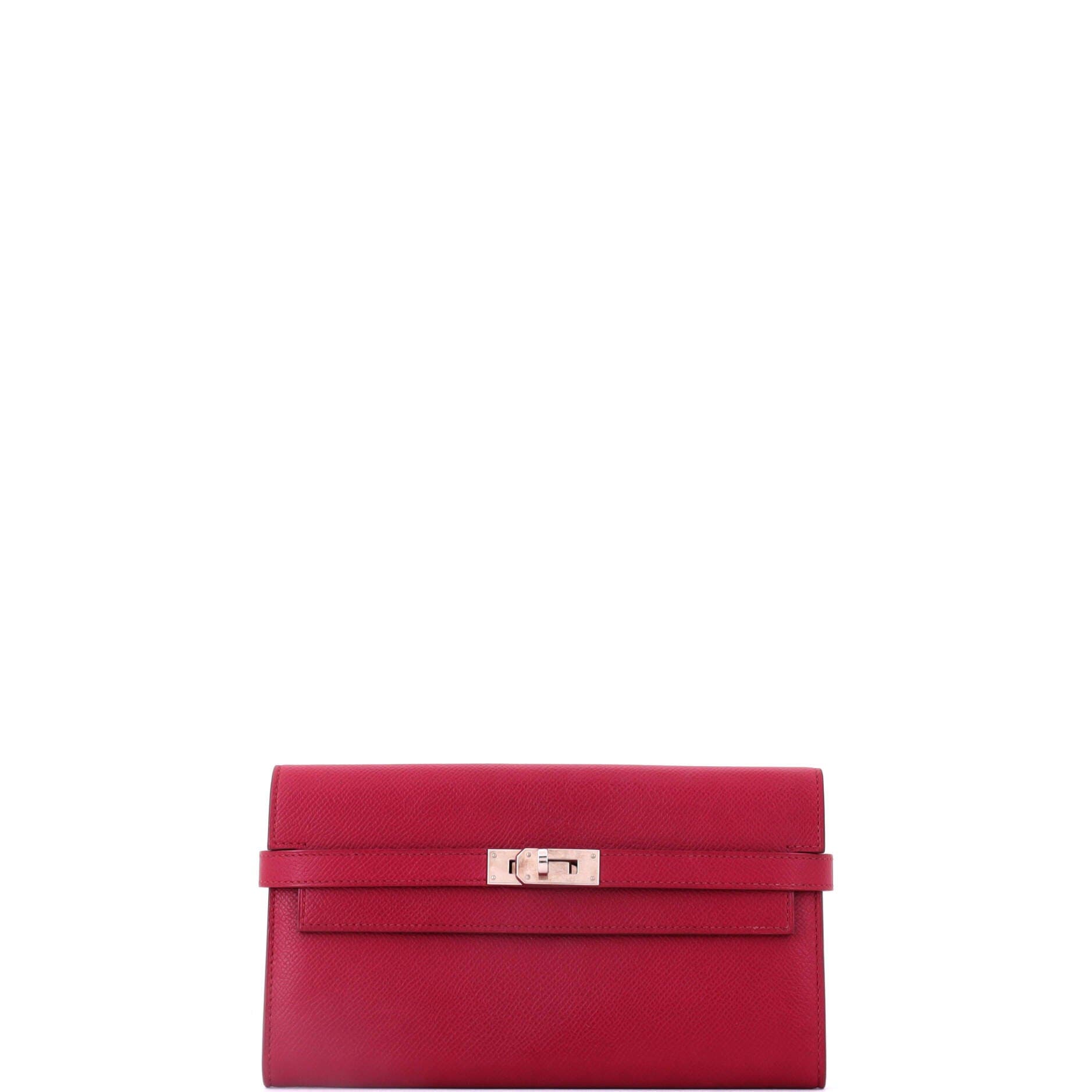 Kelly Wallet Epsom Long, Main, color, Red