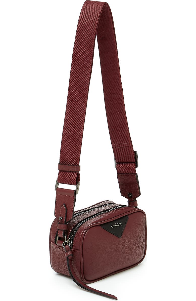 Botkier Allen Leather Crossbody Camera Bag, Main, color, Malbec