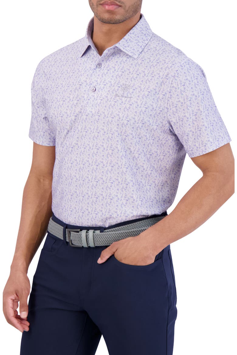 Mini Guitar Tech Jersey Sports Golf Polo, Main, color, ORCHID