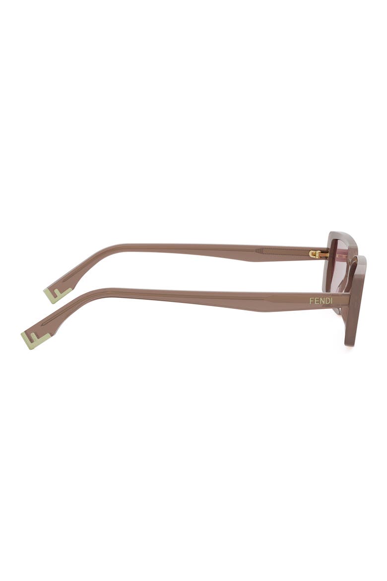 Way 53mm Rectangular Sunglasses, Alternate, color, SLTBRN
