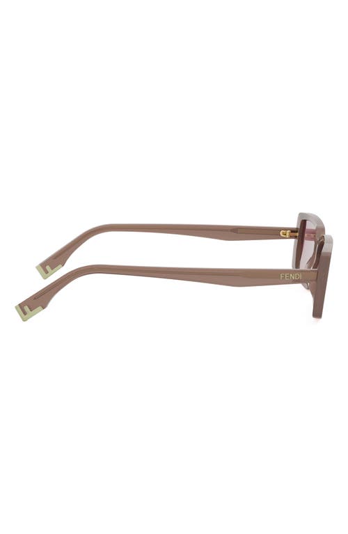 Fendi Way 53mm Rectangular Sunglasses