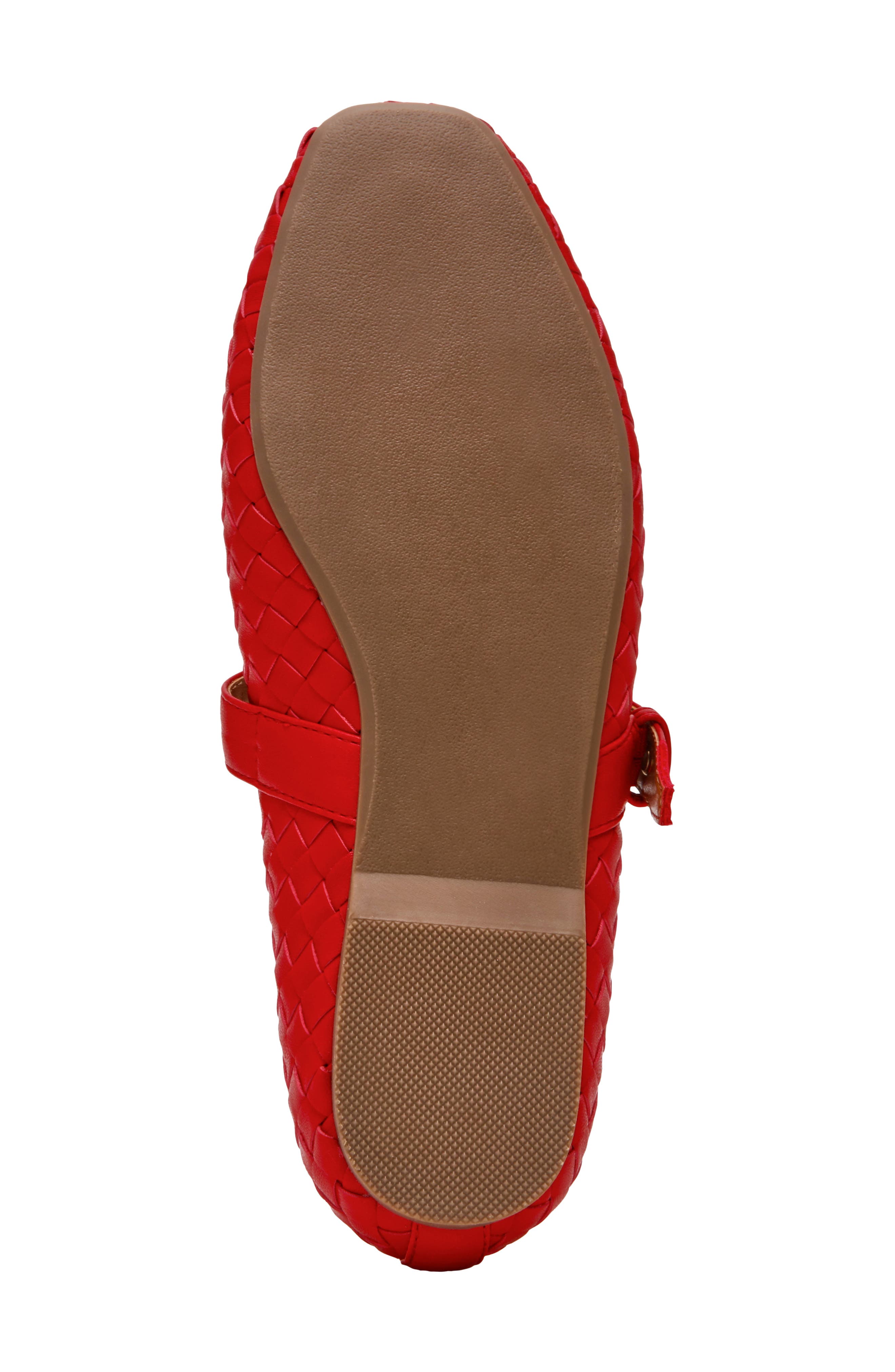 Mulaney Woven Mary Jane Flat, Alternate, color, RED