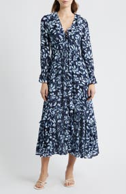 Rails Rois Floral Ruffle Long Sleeve Maxi Dress