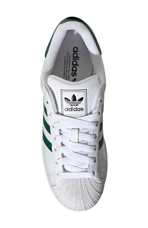 Adidas Originals Adidas Gender Inclusive Superstar Ii Sneaker In White/collegiate Green/black