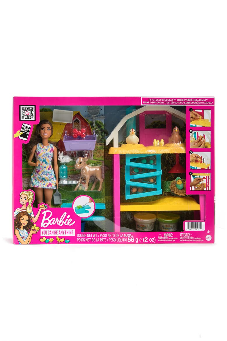 Barbie® Hatch and Gather Egg Farm, Main, color, MULTI
