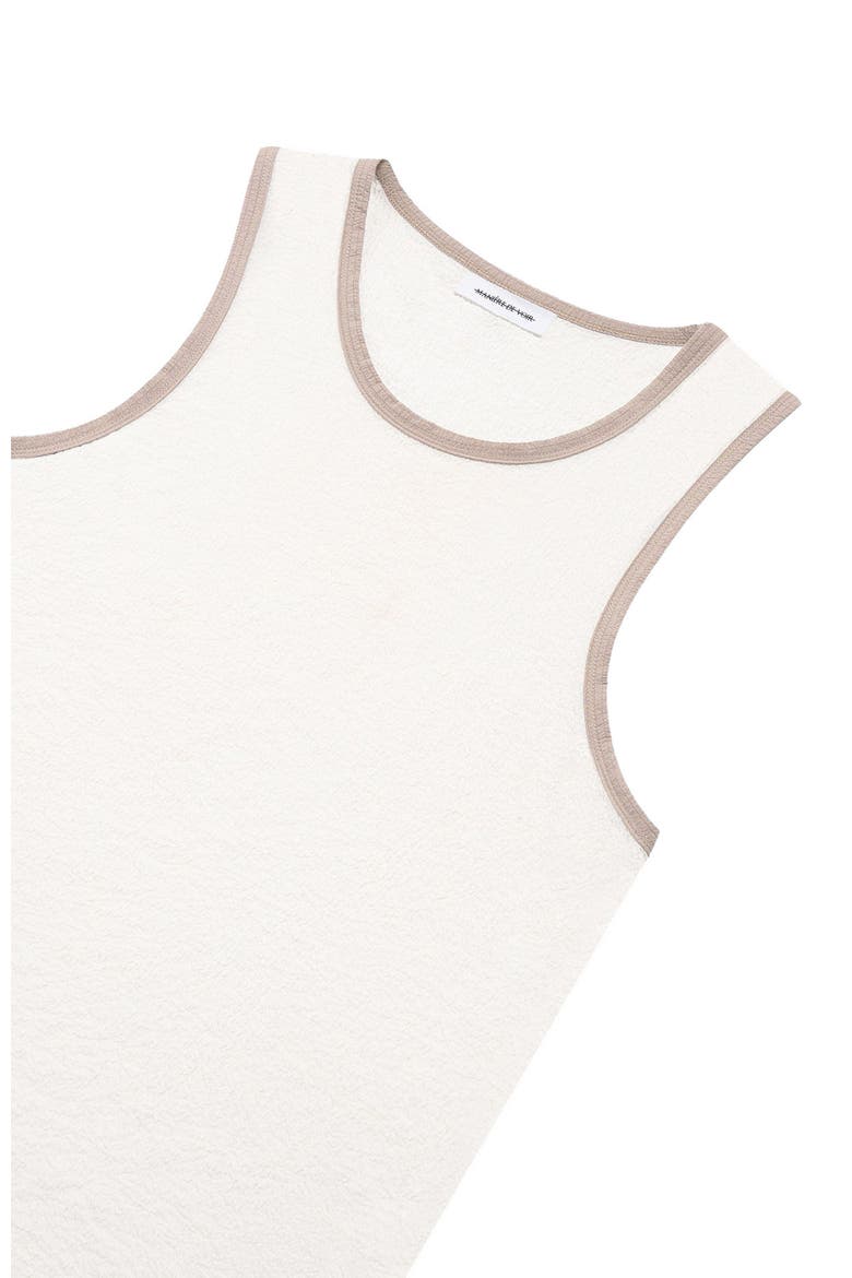 Seersucker Vest, Alternate, color, White/Beige
