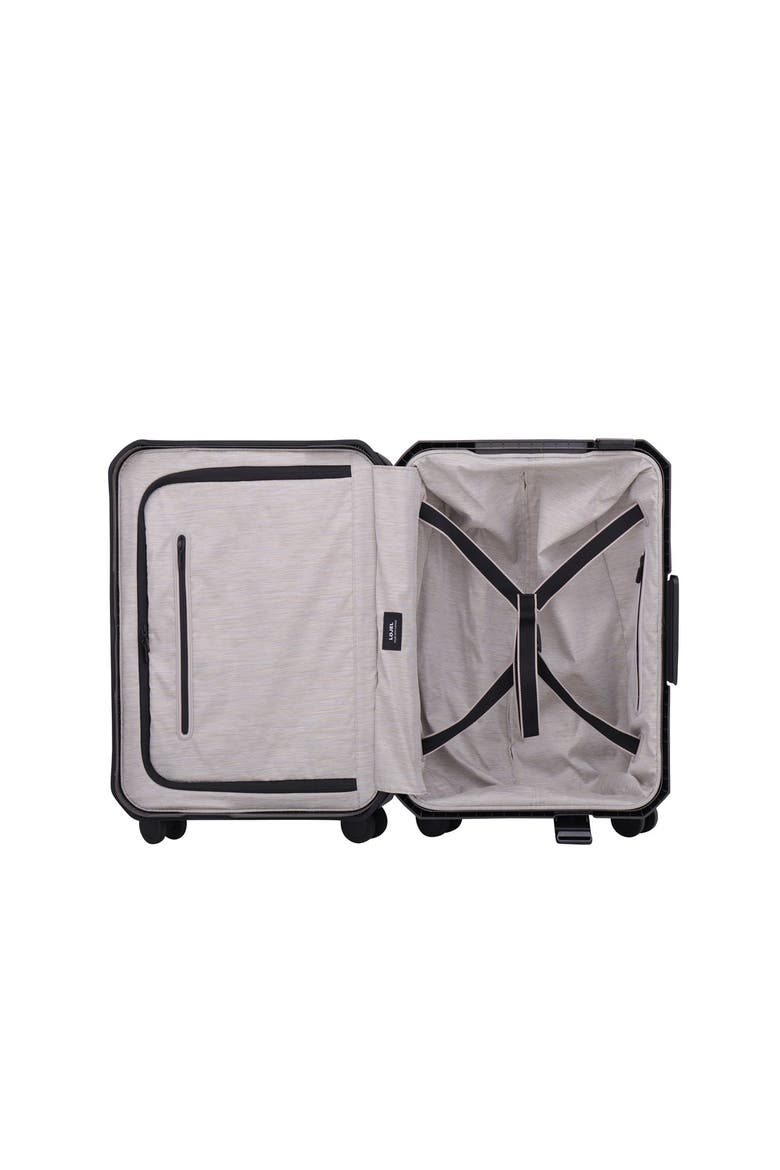 Voja Small carry-on 21 inch Lightweight Luggage, Alternate, color, Midnight Black