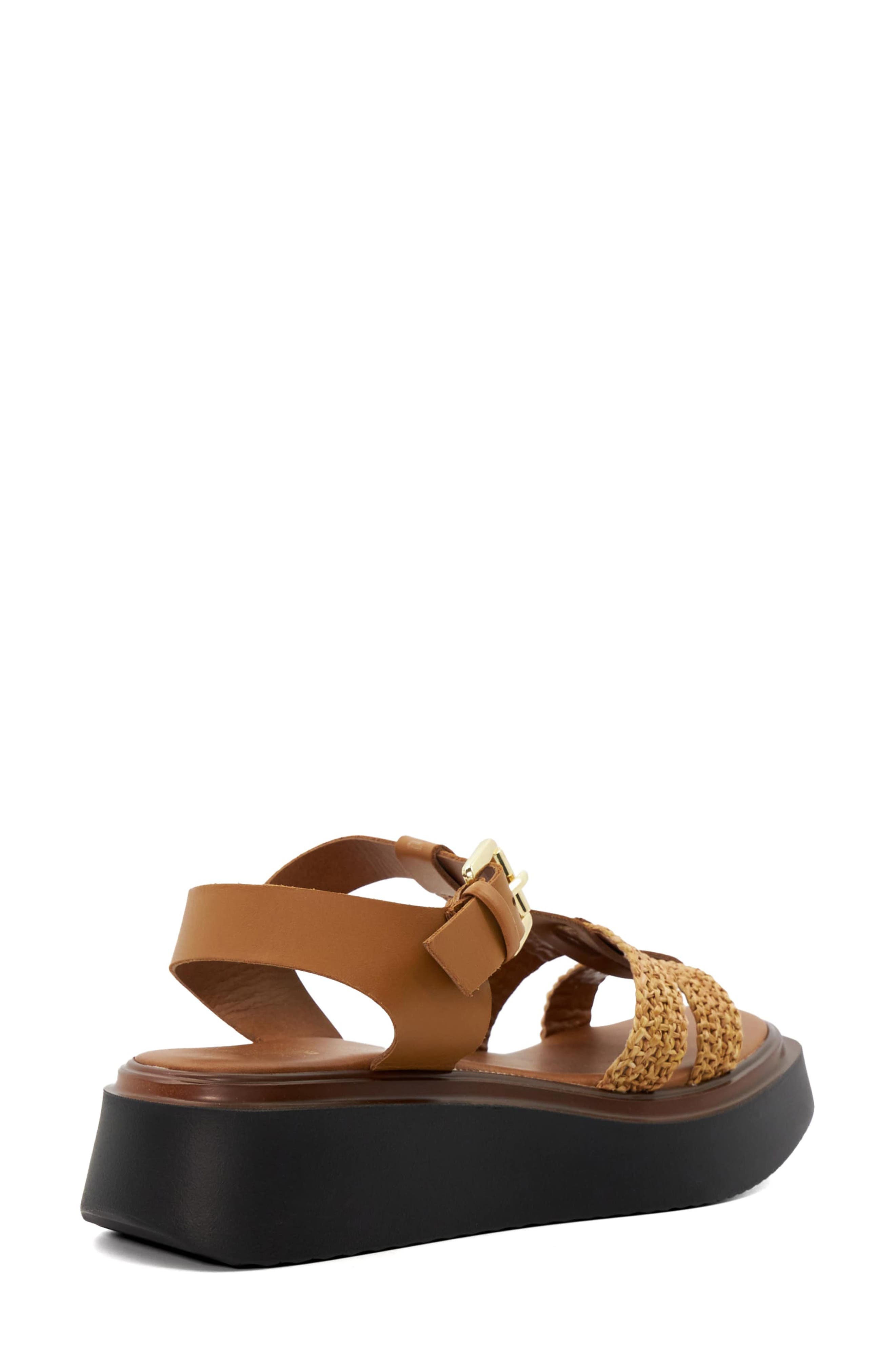 Dune London Lyons Platform Sandal, Alternate, color, Tan