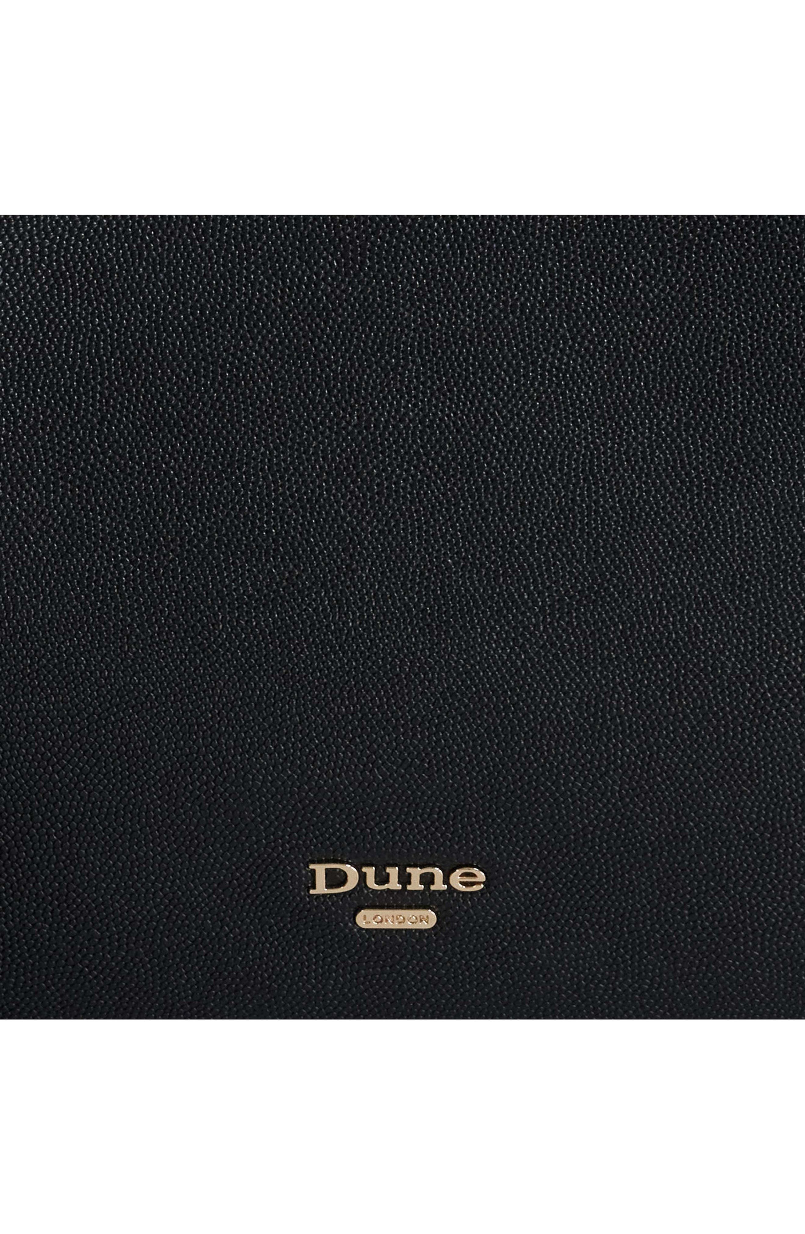 Dorrie Faux Leather Tote, Alternate, color, BLACK