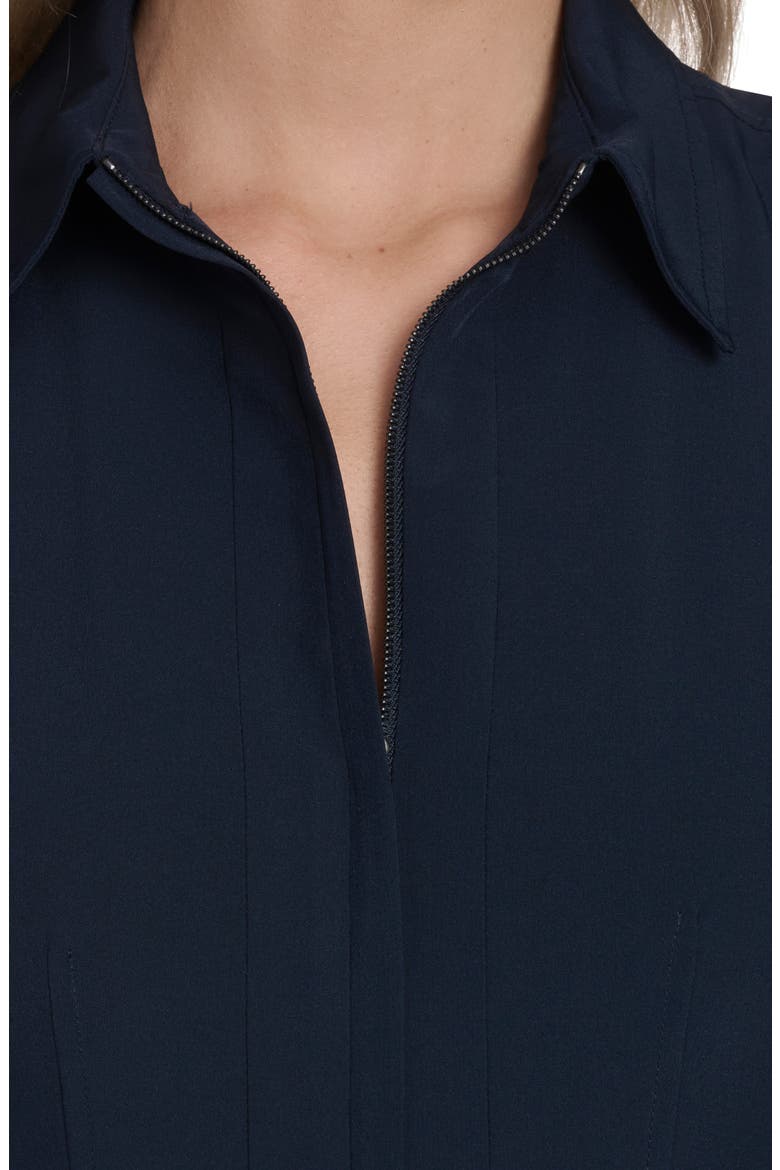Commuter Sleeveless Shirtdress, Alternate, color, INDIGO