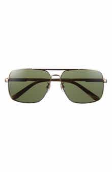 Gucci 62mm Aviator Sunglasses