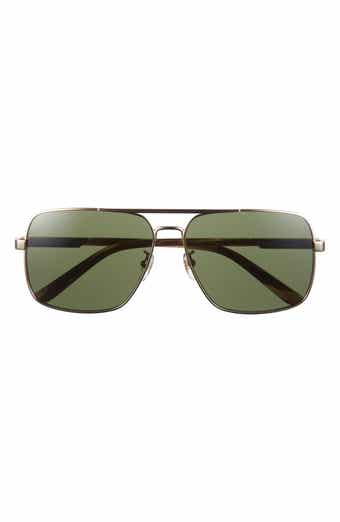 Gucci 62mm Aviator Sunglasses