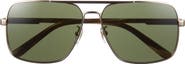 Gucci 62mm Aviator Sunglasses
