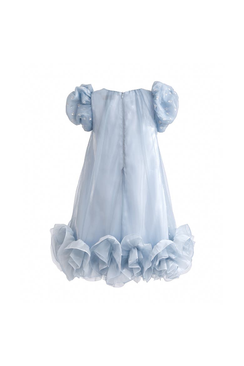 Thalina Ruffle Dress, Alternate, color, Blue