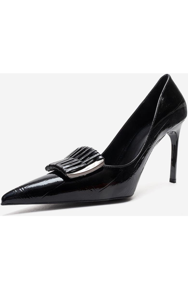 Prologue Shoes Guerni Stiletto Pump, Alternate, color, Black Print