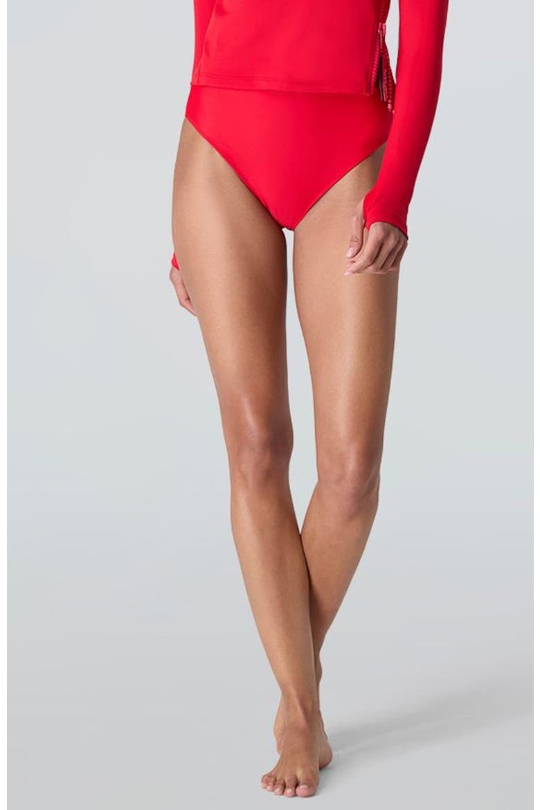 Belle Bikini Bottom, Main, color, Bright Red