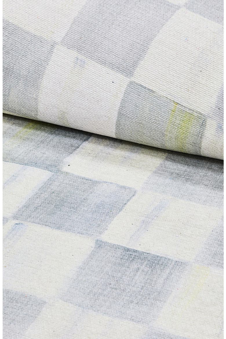 Sterling Check Washable Runner, Alternate, color, STERLING