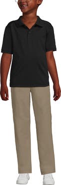 Lands' End School Uniform Kids Short Sleeve Rapid Dry Polo Shirt