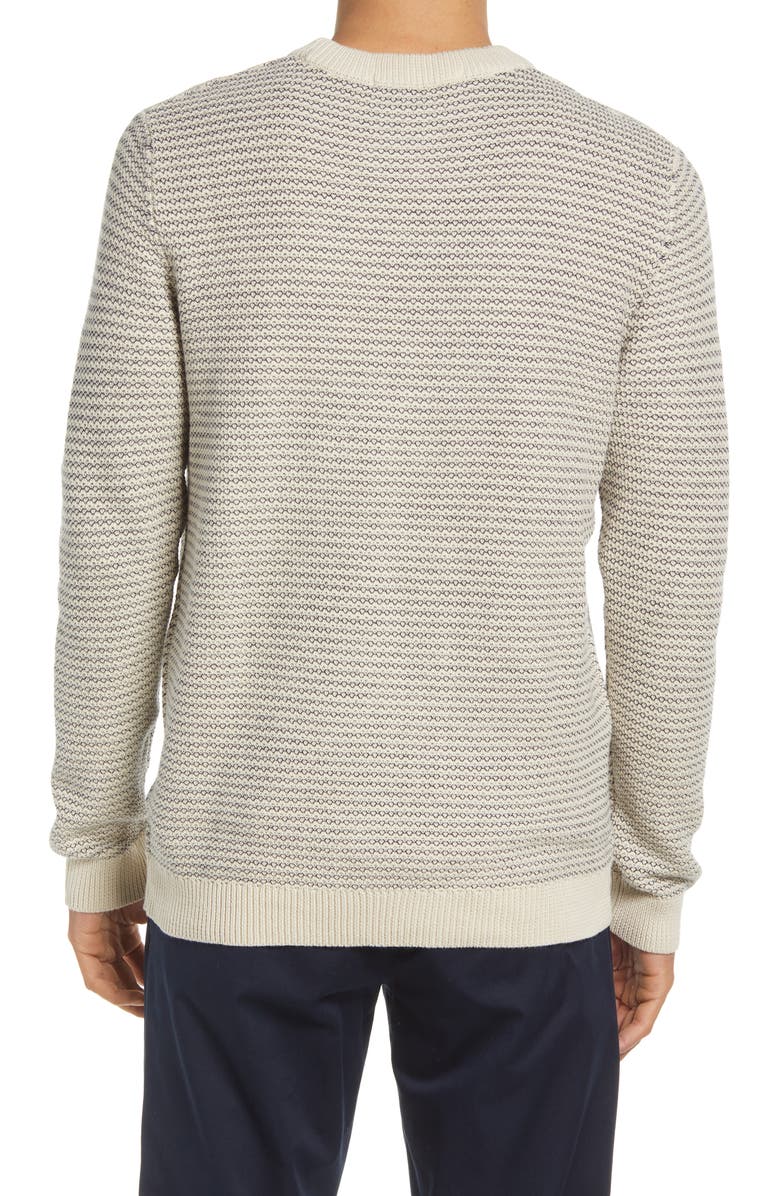 Selected Homme Wes Crewneck Organic Cotton Blend Sweater, Alternate, color, 
