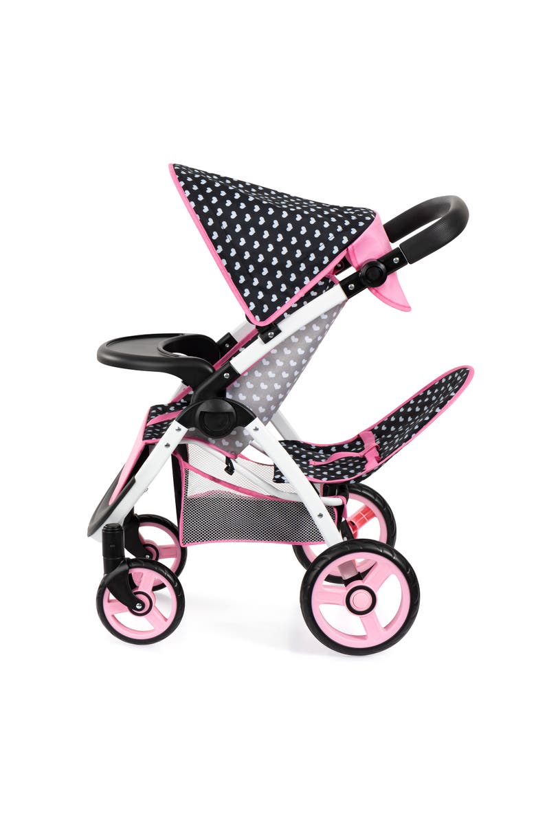 Bayer Design Twin Dolls Stroller, Seats 2 Dolls Up to 18 Inches, Ages 3+, Alternate, color, Multicolored