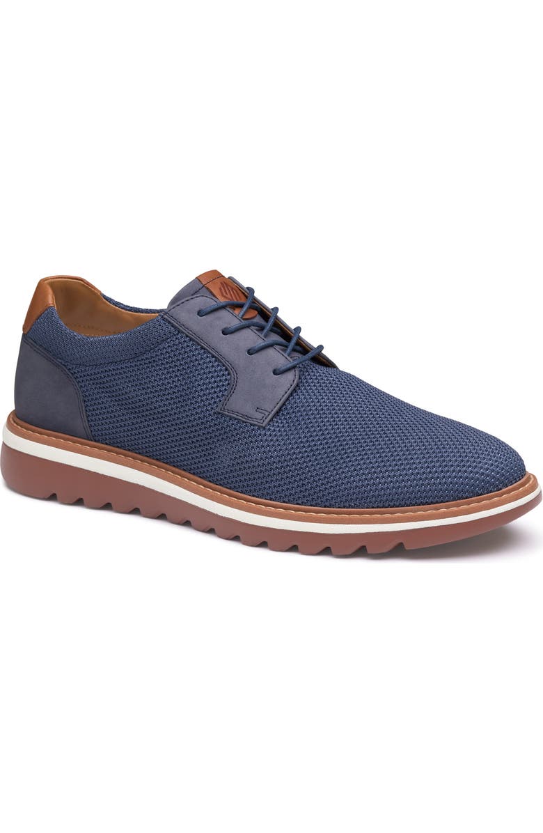Johnston
Murphy Braydon Knit Plain Toe Derby, Main, color, Navy Knit