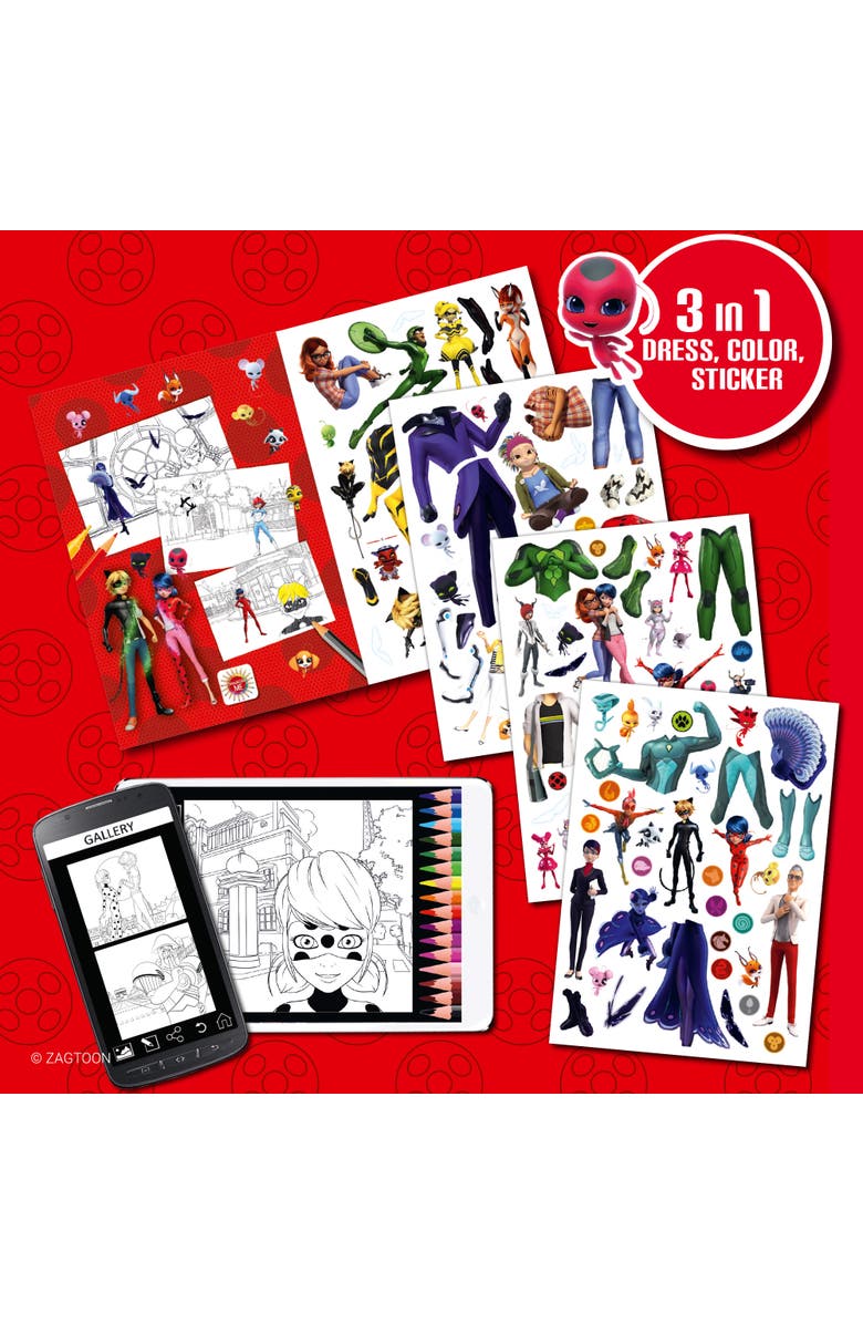 book 'n' app pApplishing house 3 In 1 Activity Book, Alternate, color, Red