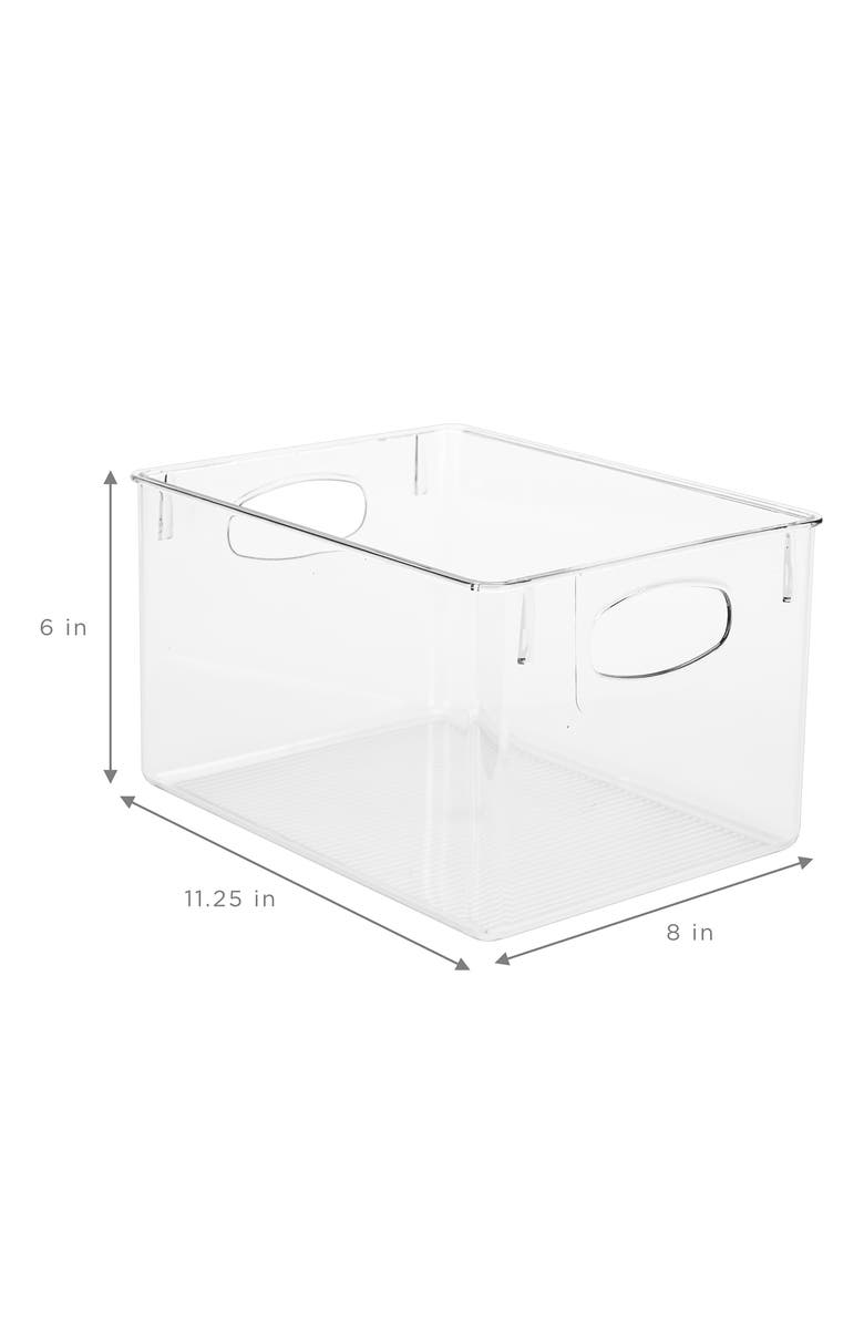 SORBUS 8-Pack Large Clear Fridge Organizer Bins, Alternate, color, Clear