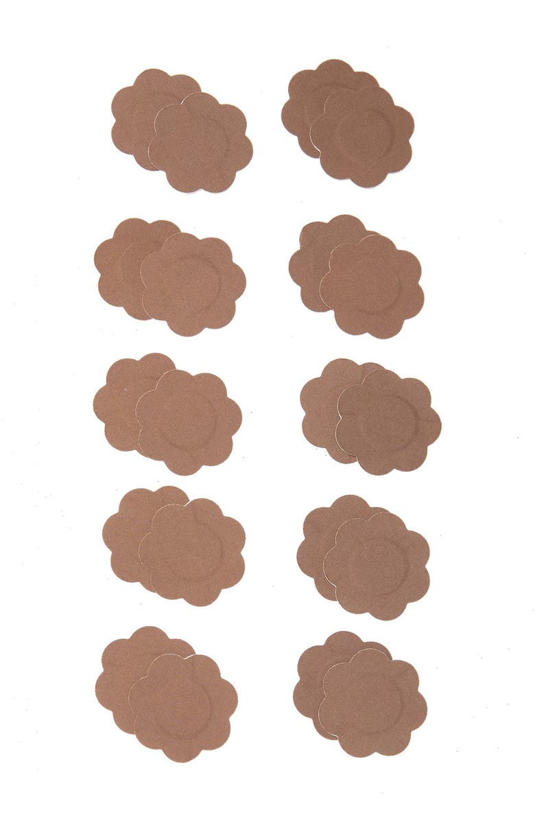 BRAZA Petal Tops Disposable Cocoa - 10 Pairs, Main, color,