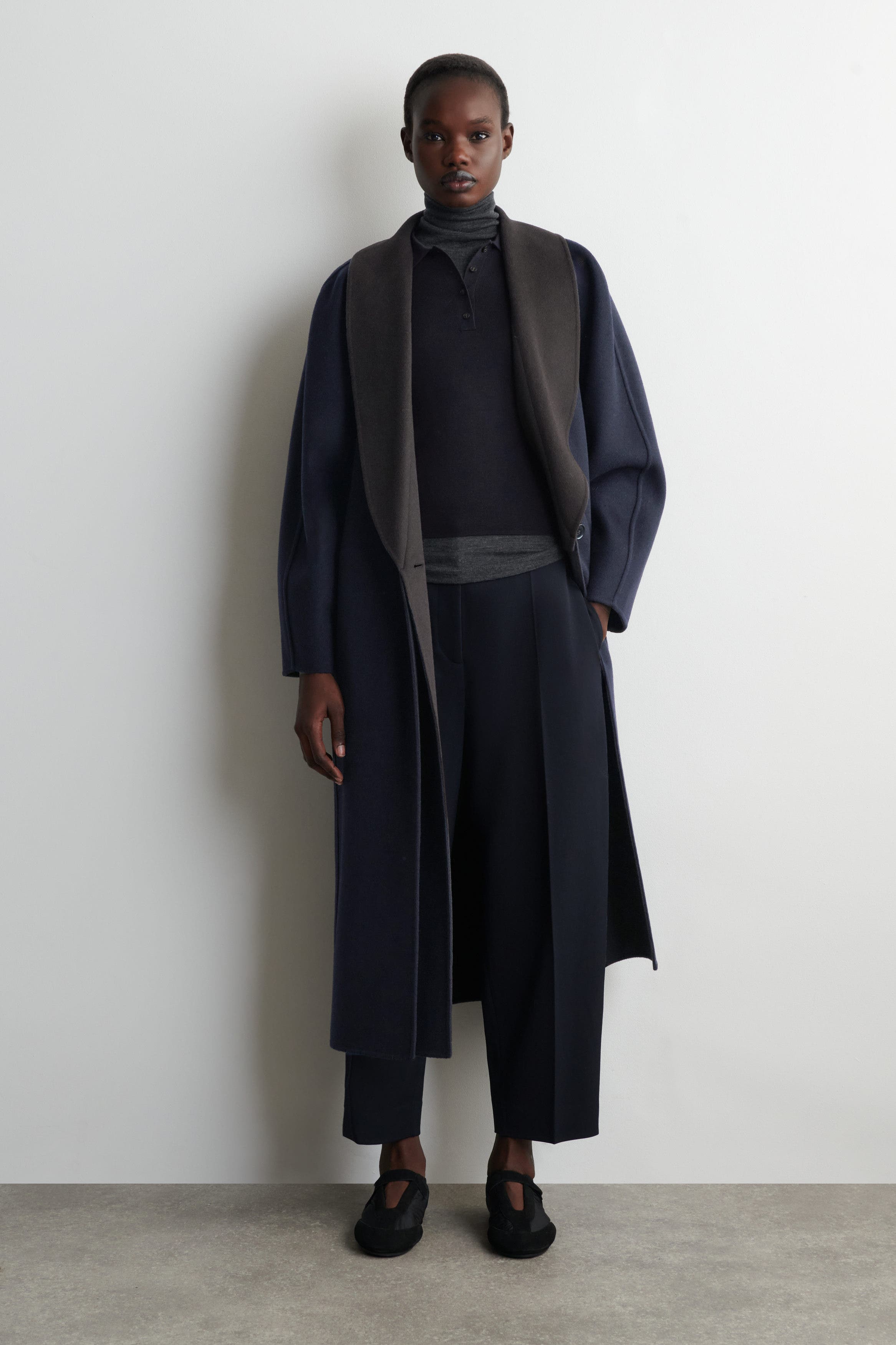 Wool-Blend Barrel-Leg Pants - image 2