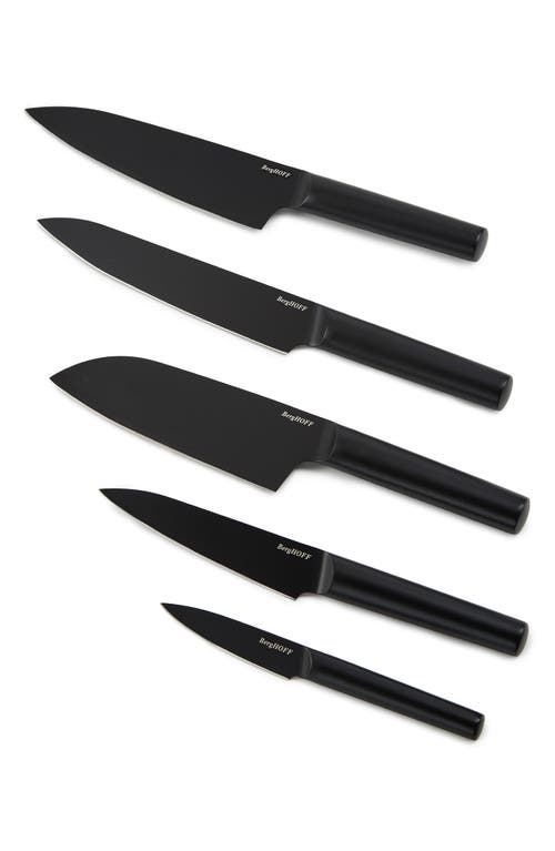 Berghoff Dina Boron 6-piece Knife Block In Black