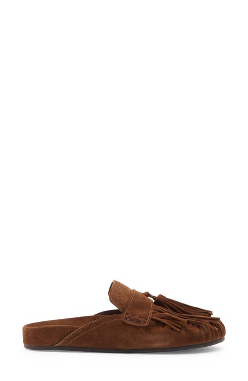 Jeffrey Campbell Toggle Fringe Mule In Brown