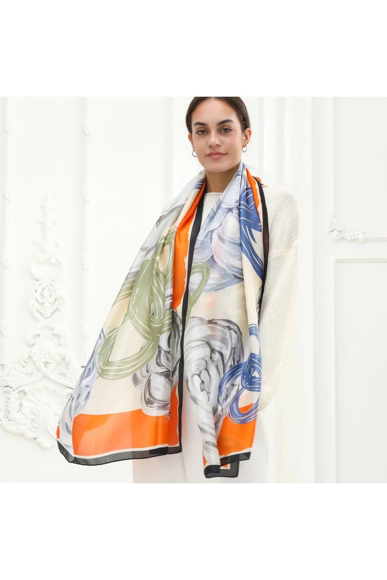 The Haven Lightweight Scarf, Alternate, color, Orange