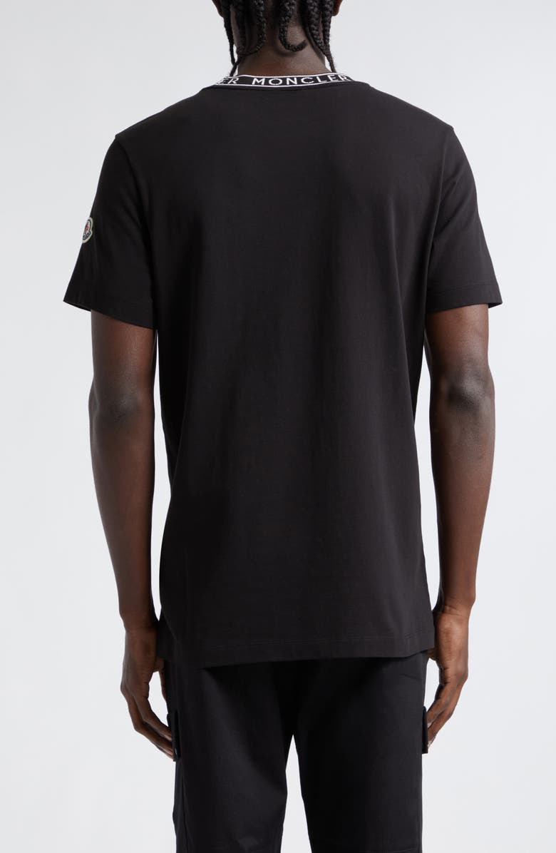Moncler Logo Jacquard Crewneck T-Shirt, Alternate, color, 