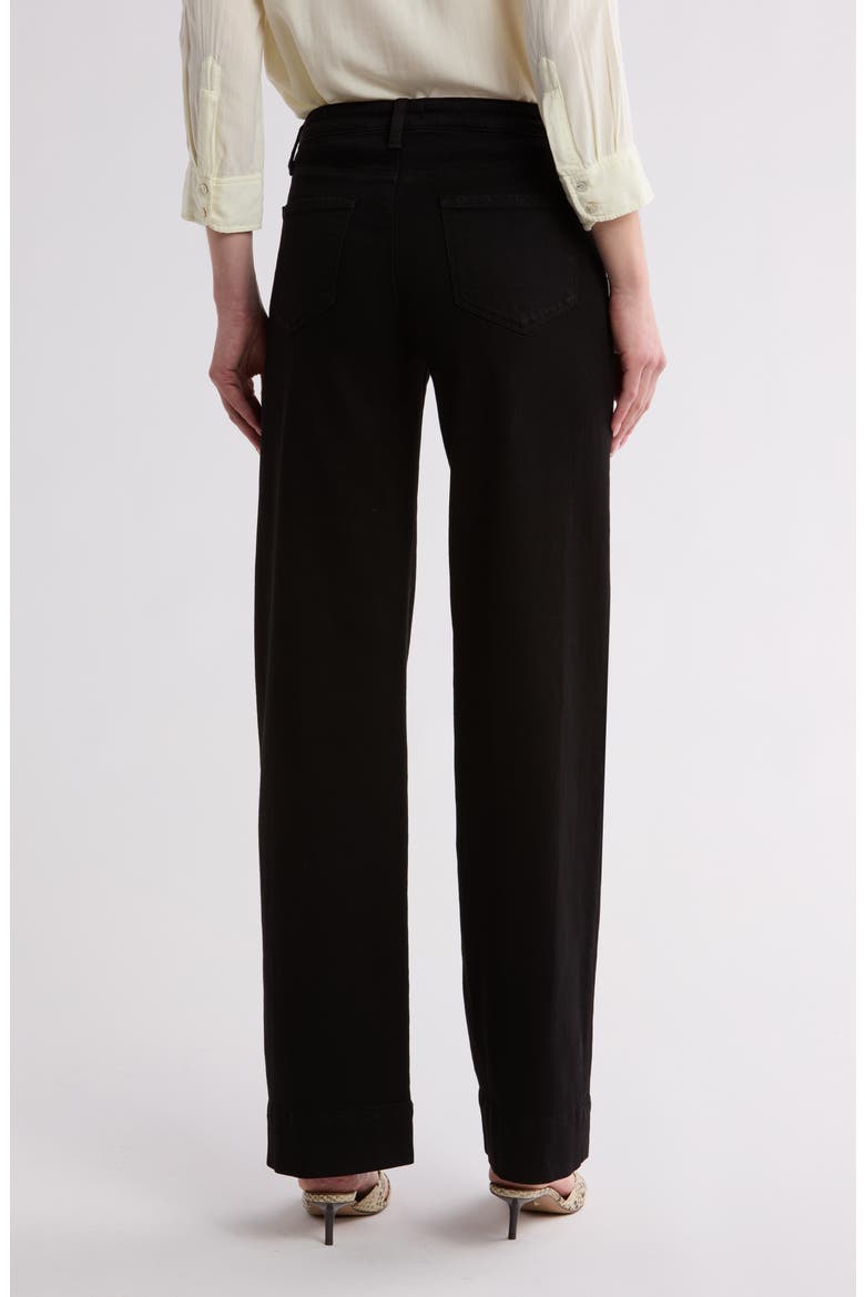 Nolan High Waist Wide Leg Jeans, Alternate, color, NOIR