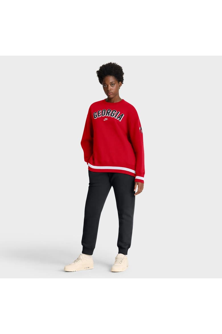 Women's Nike Red Georgia Bulldogs Oversized Legacy Phoenix Sweatshirt, Alternate, color, Red