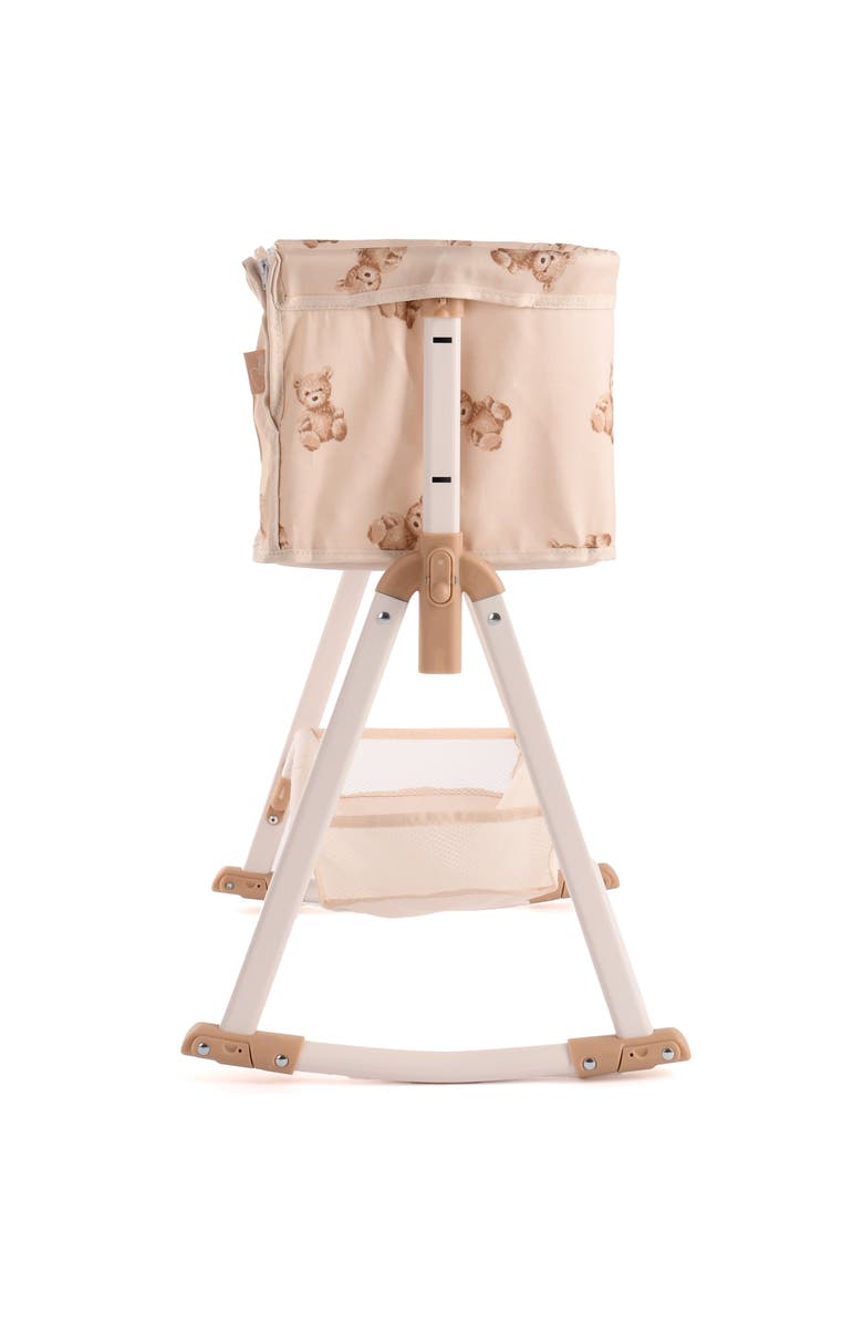 Roma Prams Teddy Doll Bedside Crib, Roleplay Toy, Kids 3+, Alternate, color, Beige
