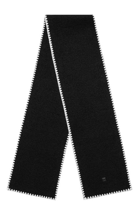 Aube Blanket Stitch Wool Scarf