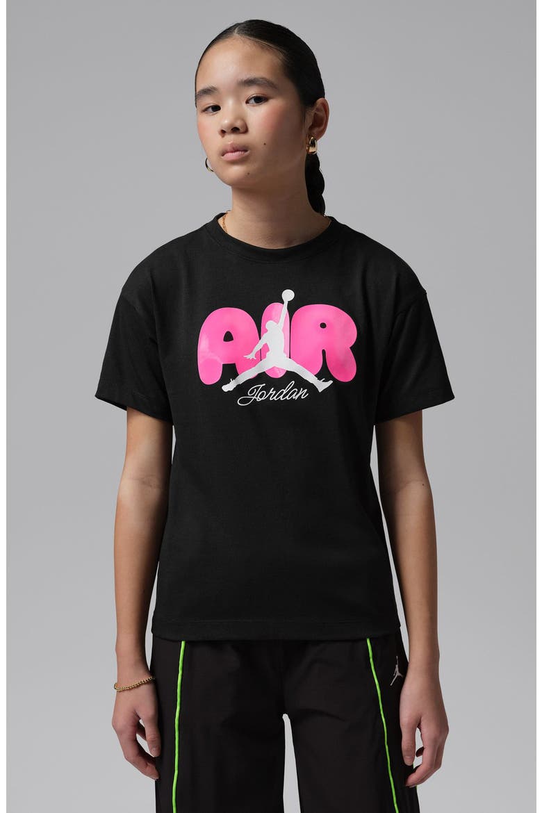 Kids' Jordan Air Bubble Graphic T-Shirt, Alternate, color, BLACK