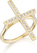 Sheryl Lowe Diamond Cross Ring