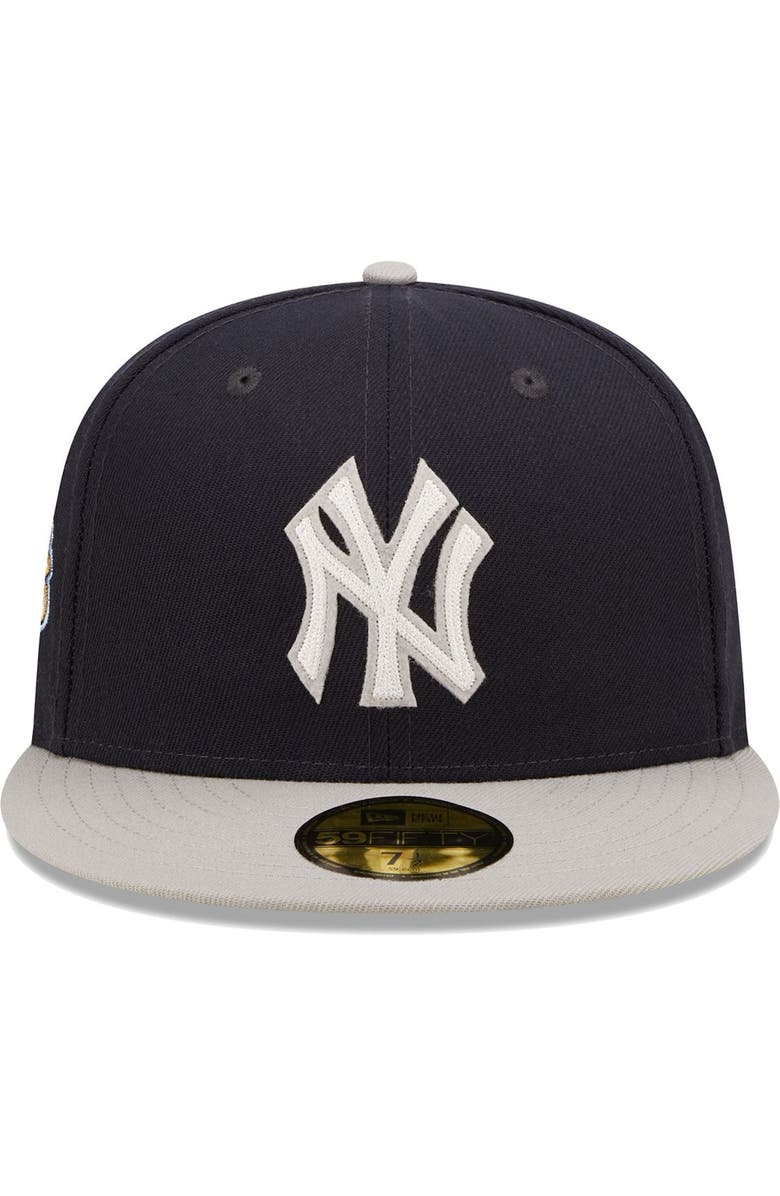 New Era Men's New Era Navy/Gray New York Yankees 2009 World Series Champions  Letterman 59FIFTY Fitted Hat, Alternate, color, 