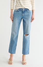 L'AGENCE Nevia Low Rise Slouch Straight Leg Jeans