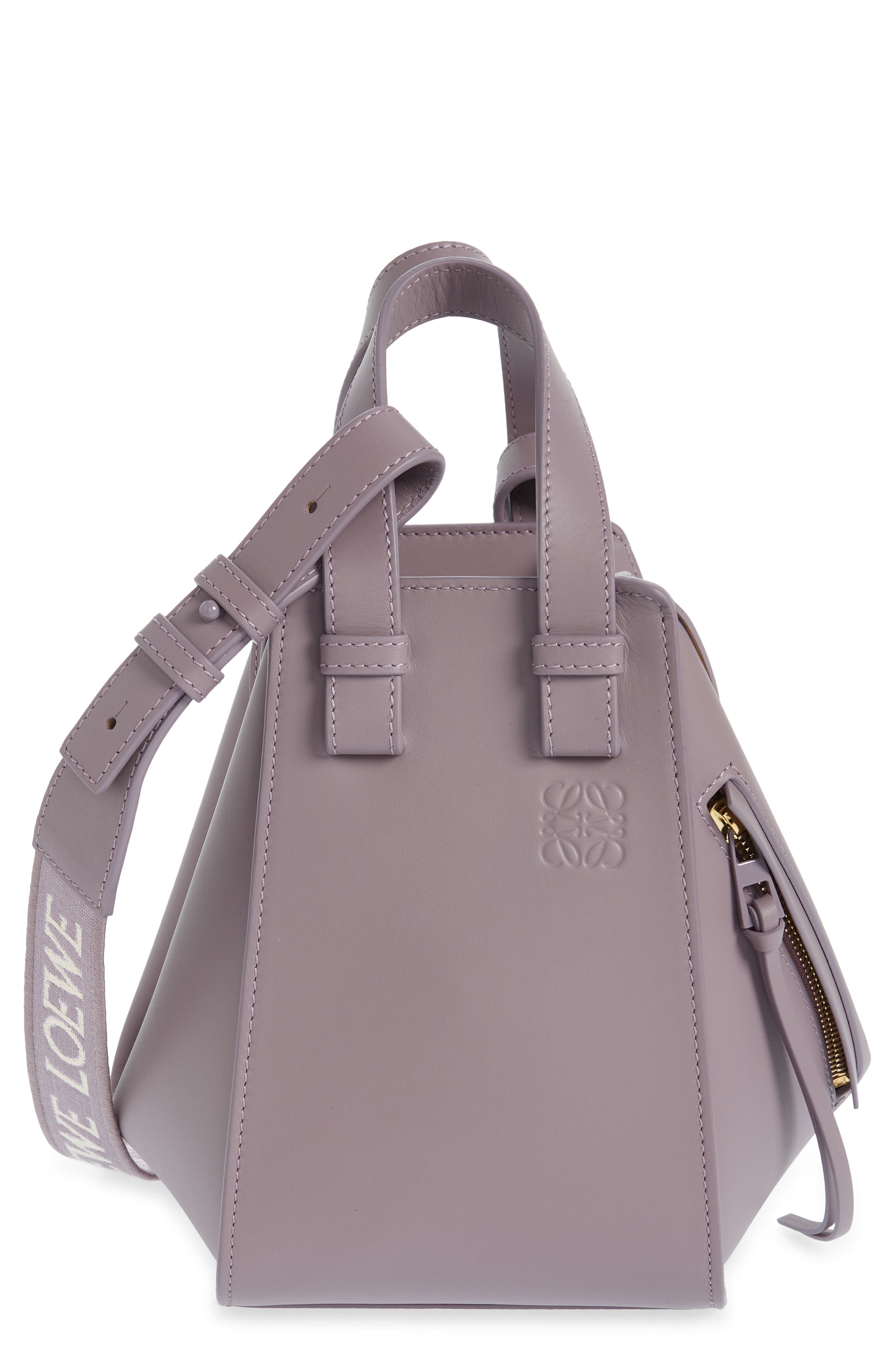 Loewe Compact Hammock Satin Calfskin Handbag, Main, color, 