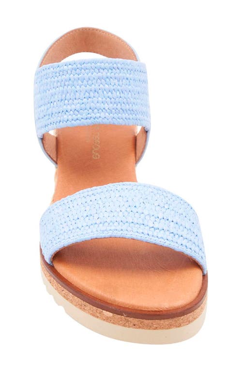 Andre Assous André Assous Neveah Featherweight Wedge Sandal In Sky Blue