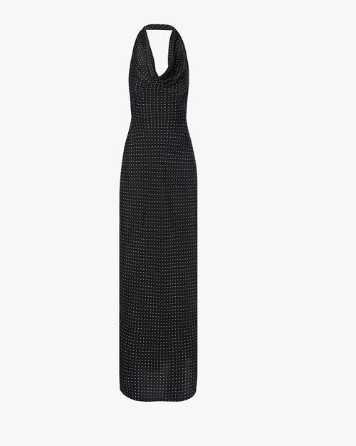 Weworewhat Cowl Halter Maxi Dress