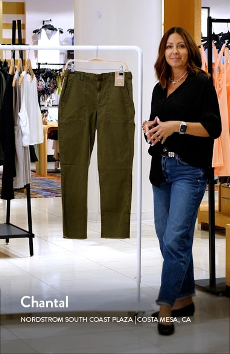 Garment Dyed Slim Straight Leg Utility Pants, sales video thumbnail