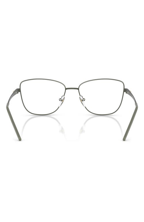 Emporio Armani 55mm Irregular Optical Glasses In Gray