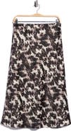 NORDSTROM RACK Textured Satin Midi Skirt