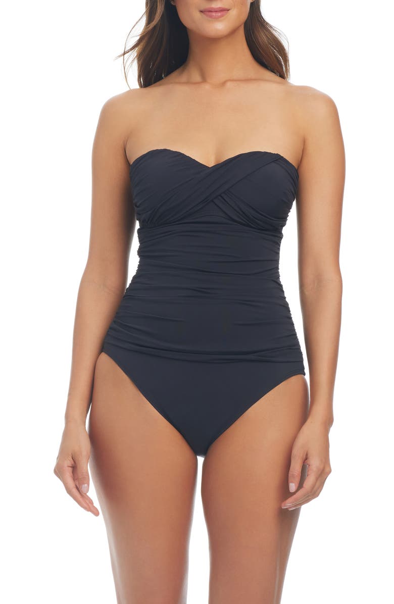 BLEU by Rod Beattie Kore Twist One-Piece Swimsuit, Alternate, color,