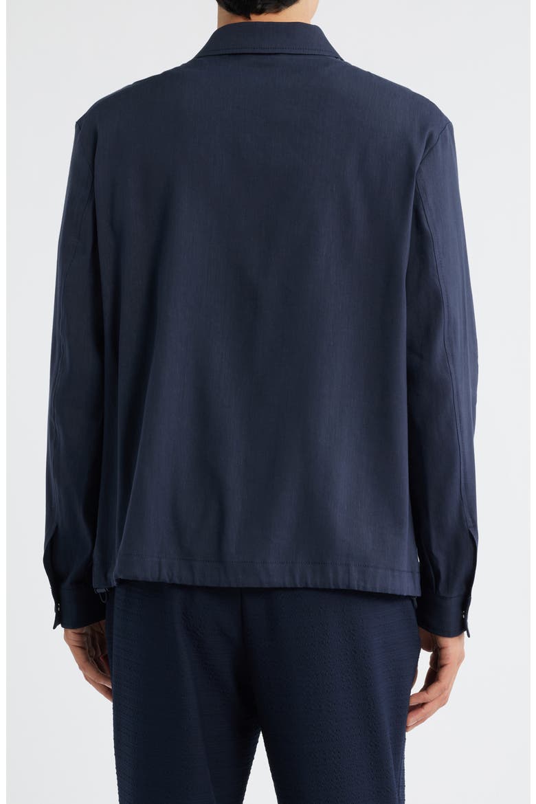 Carper Linen Blend Jacket, Alternate, color, DARK BLUE